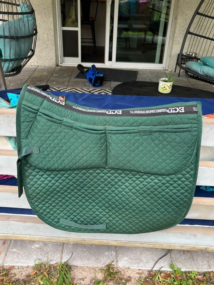 TWO used ECP saddle pads