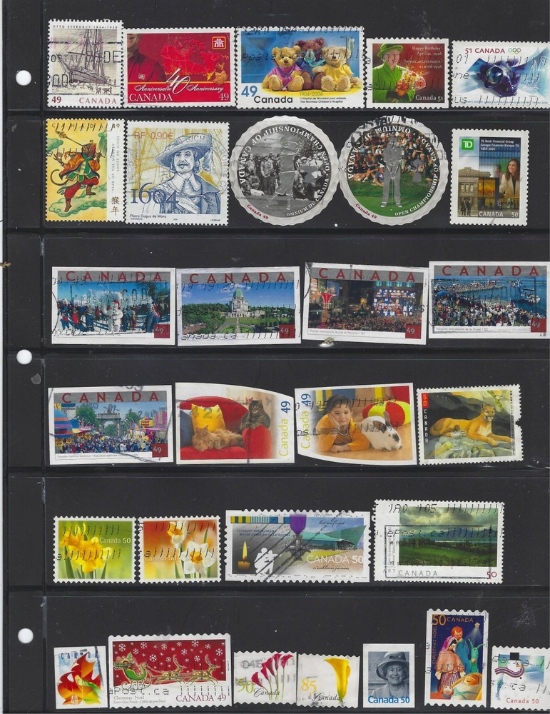 Canada 2004-2011 Used Collection 146  Different  Stamps
