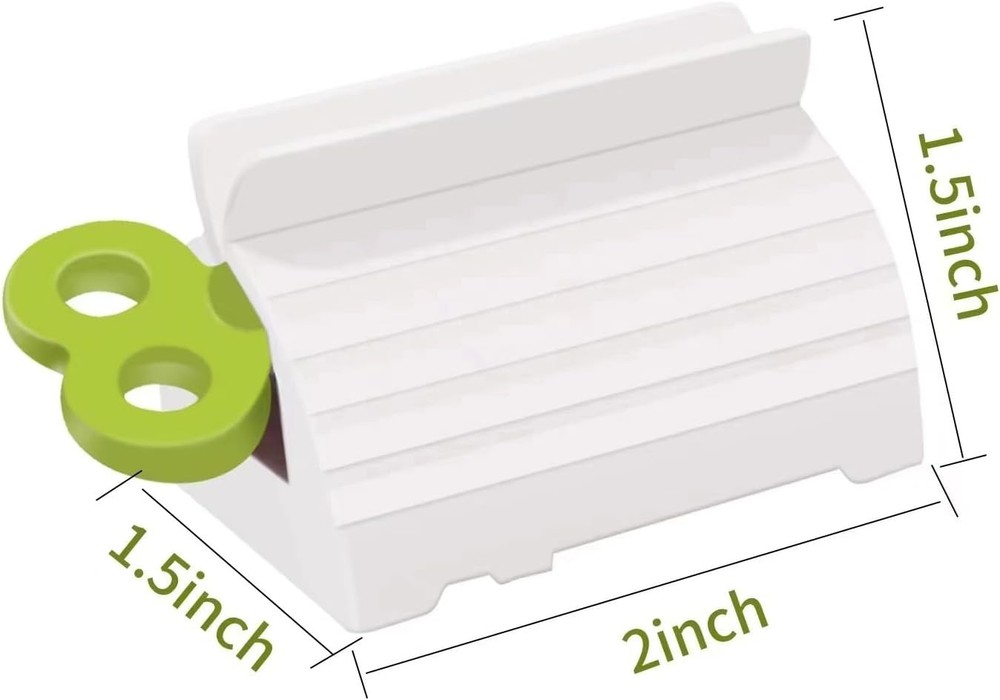 6-Pack Toothpaste Tube Squeezer Roller Clips Winder Dispenser Holder for Baths
