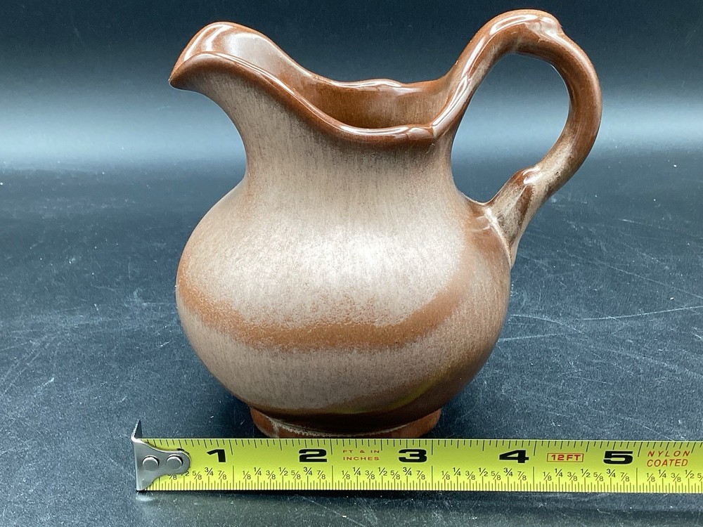 FRANKOMA Pottery #40A Small Pitcher, Brown Glaze