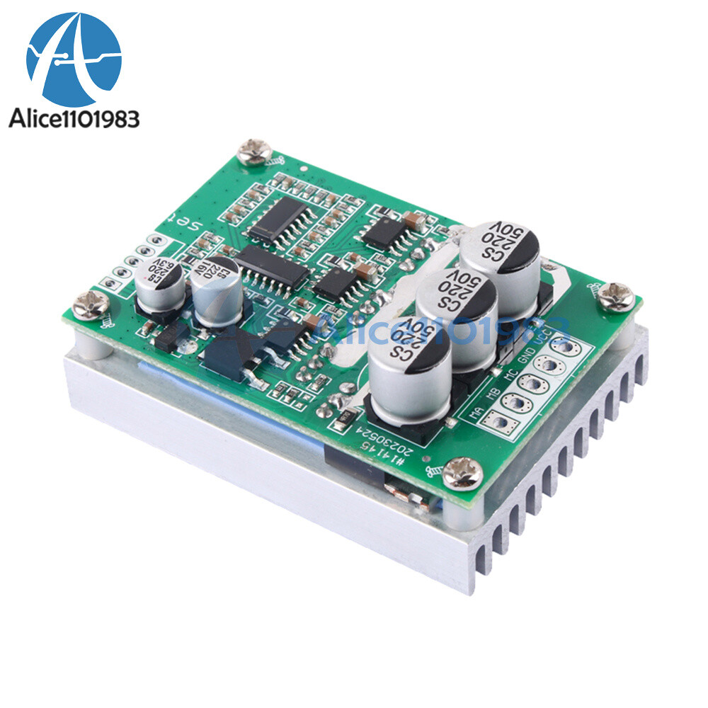 DC12V-36V 500W Brushless Motor Speed Controller BLDC PWM Hall-less Motor Control
