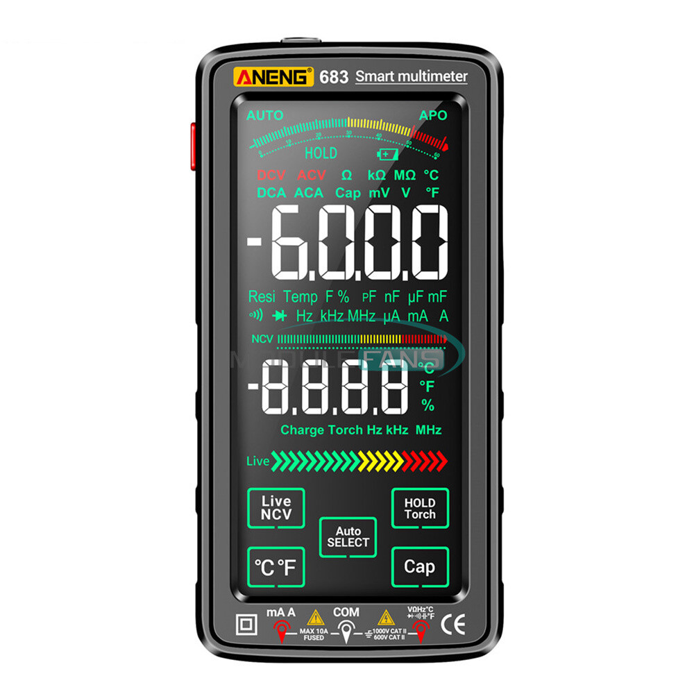 ANENG 683 682 681 Digital Multimeter AC/DC Capacitance Meter Diode Tester Tool