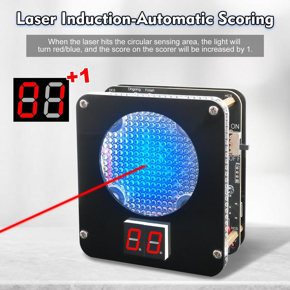 DIY Light-Sensitive Electronic Shooting Target Kit | Soldering Project with D...