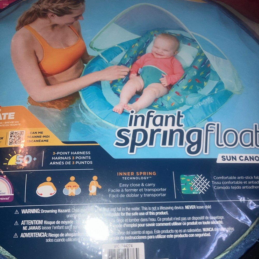 SwimWays Toddler Spring Float Inflatable Pool Float Model 20826AGR