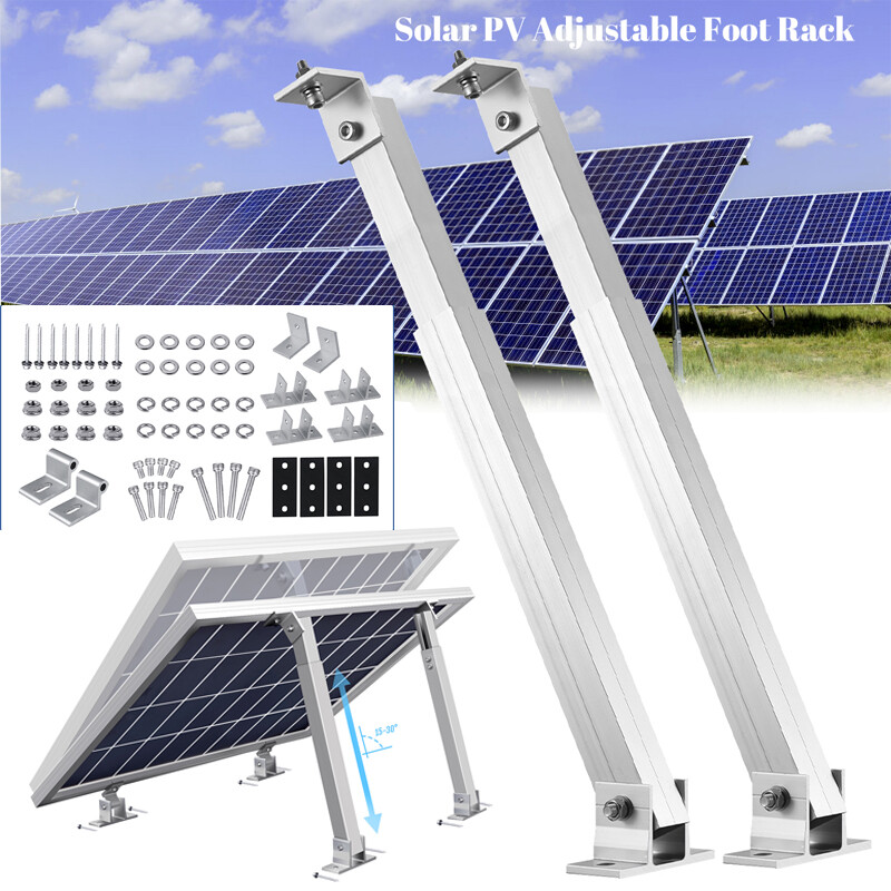 2x Adjustable Solar Panel Mounting Brackets Solar Panel Tilt Mount Bracket Stand