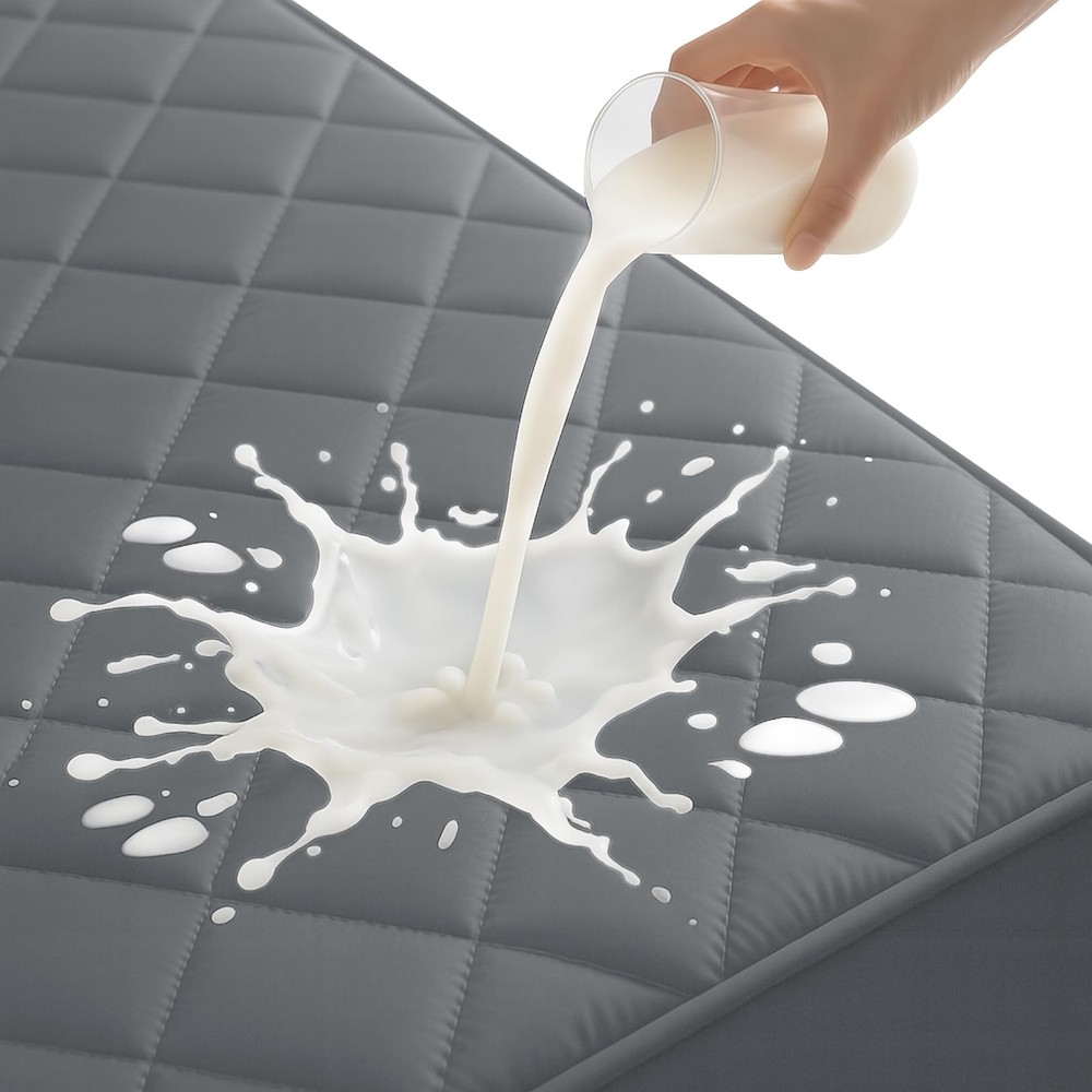 Queen Mattress Protector,Waterproof Mattress Protector Fitted Up to 16" Deep ...