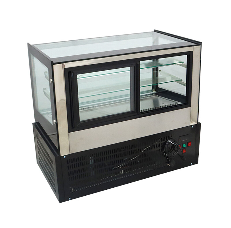 Updated Bakery Showcase 220V 0.3HP Powered Refrigerate Cake Display Case 210159