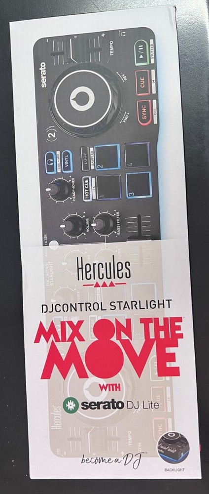Hercules DJ DJControl Starlight Controller for Serato DJ Lite 1623