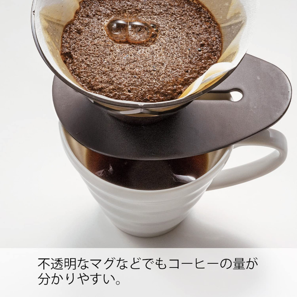 V60 "Mugen" Plastic Coffee Dripper, Size 02, Clear Black