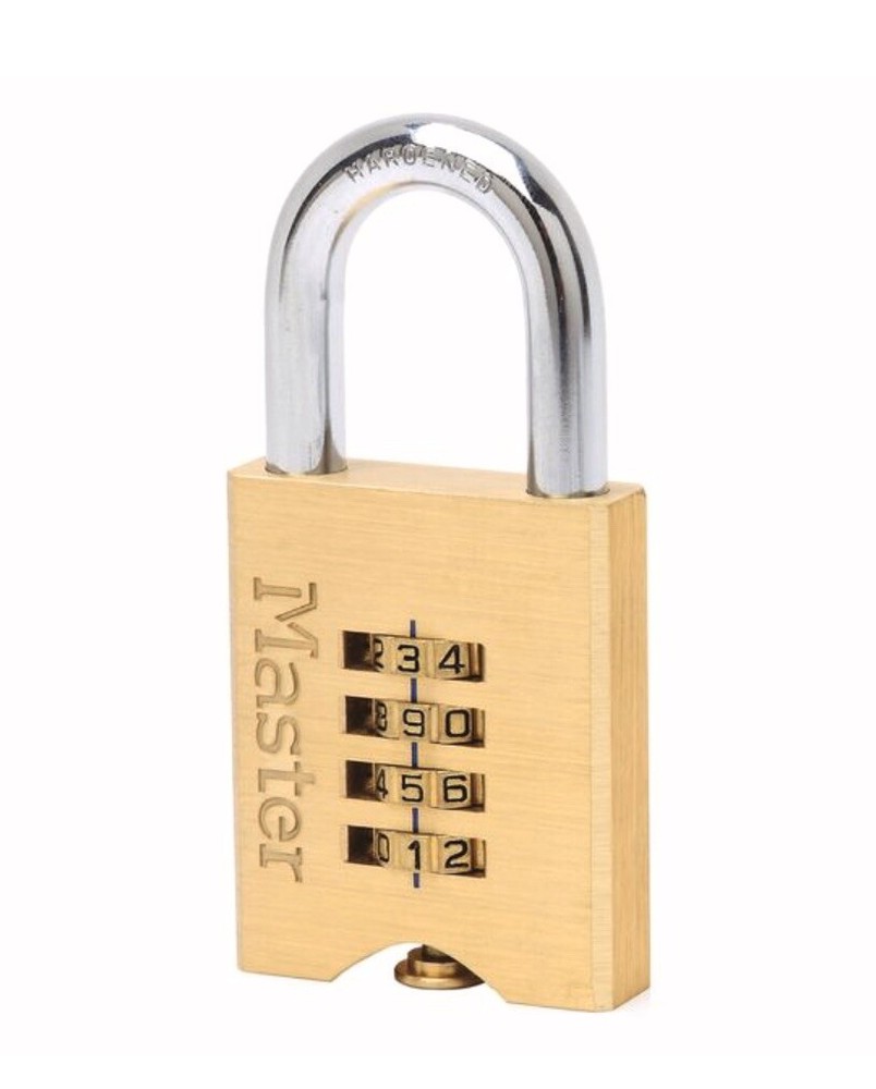 Master Lock 50mm Brass Resettable Combination Padlock