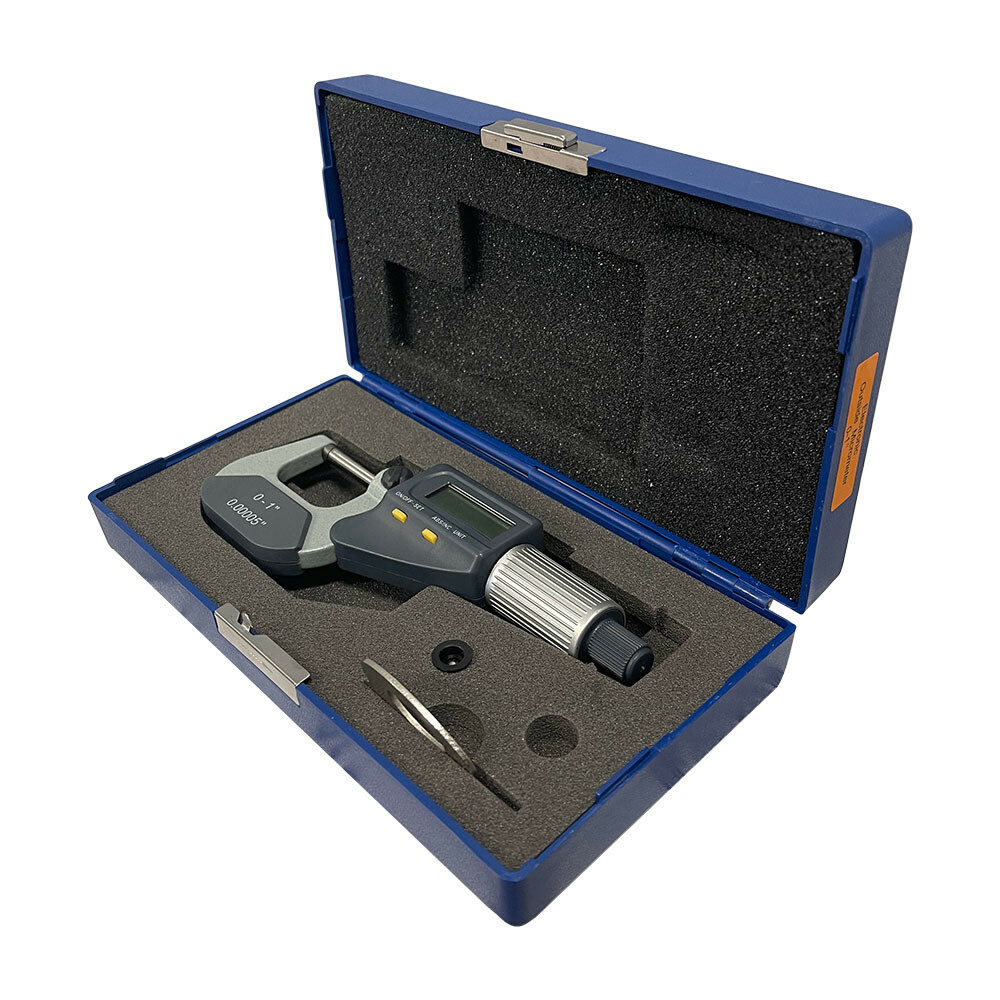 0-1'' Digital Electronic Outside Micrometer Mechanical Tool .00005'' Resolution