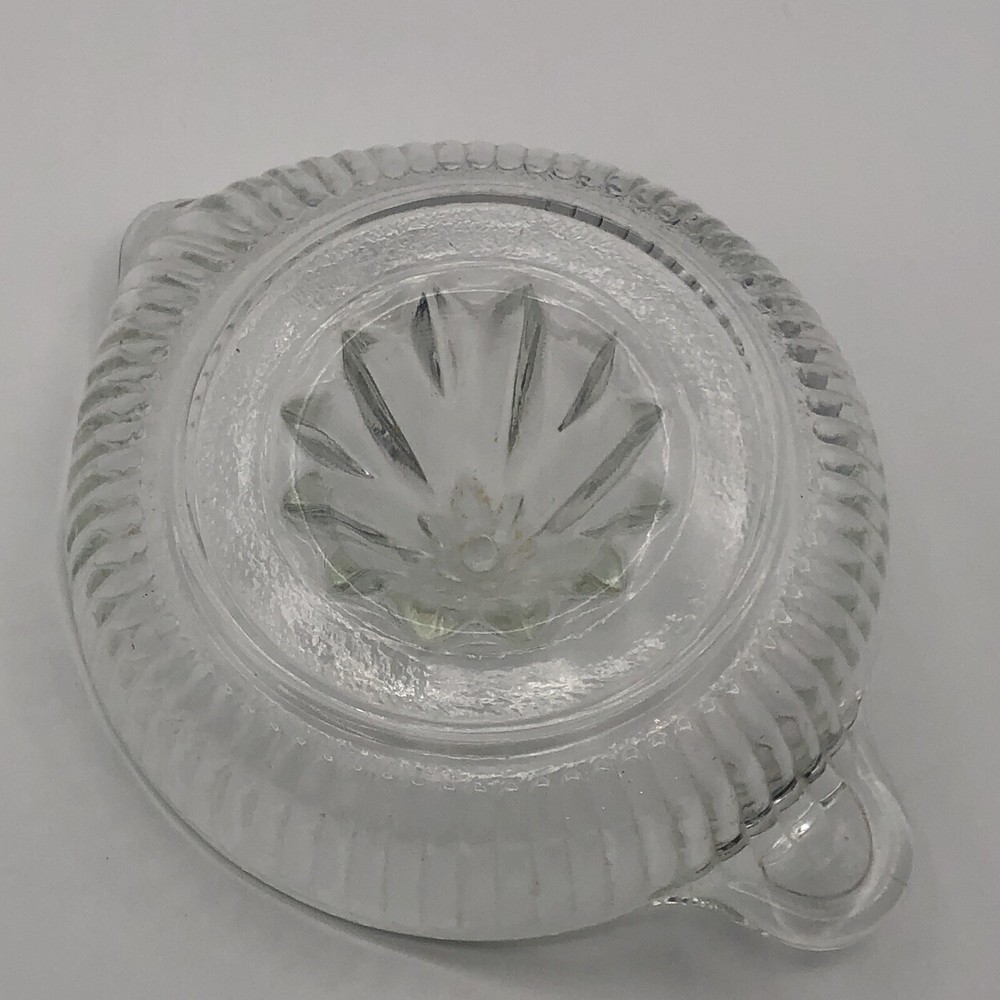 Juicer Large Clear Ribbed Depression Glass