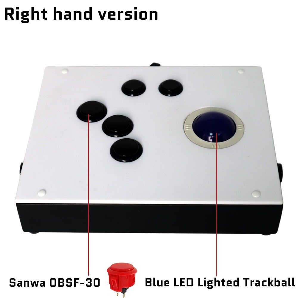 FightBox R6 USB Arcade Game Trackball Controller For MAME RetroArch Raspberry Pi