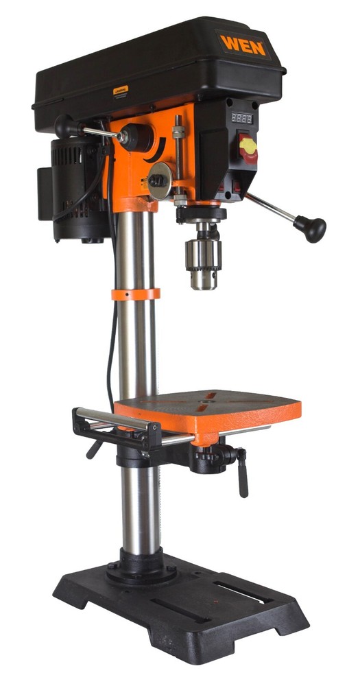 WEN 4214T 5A 12-In Variable Speed Benchtop Drill Press with Laser and Work Light