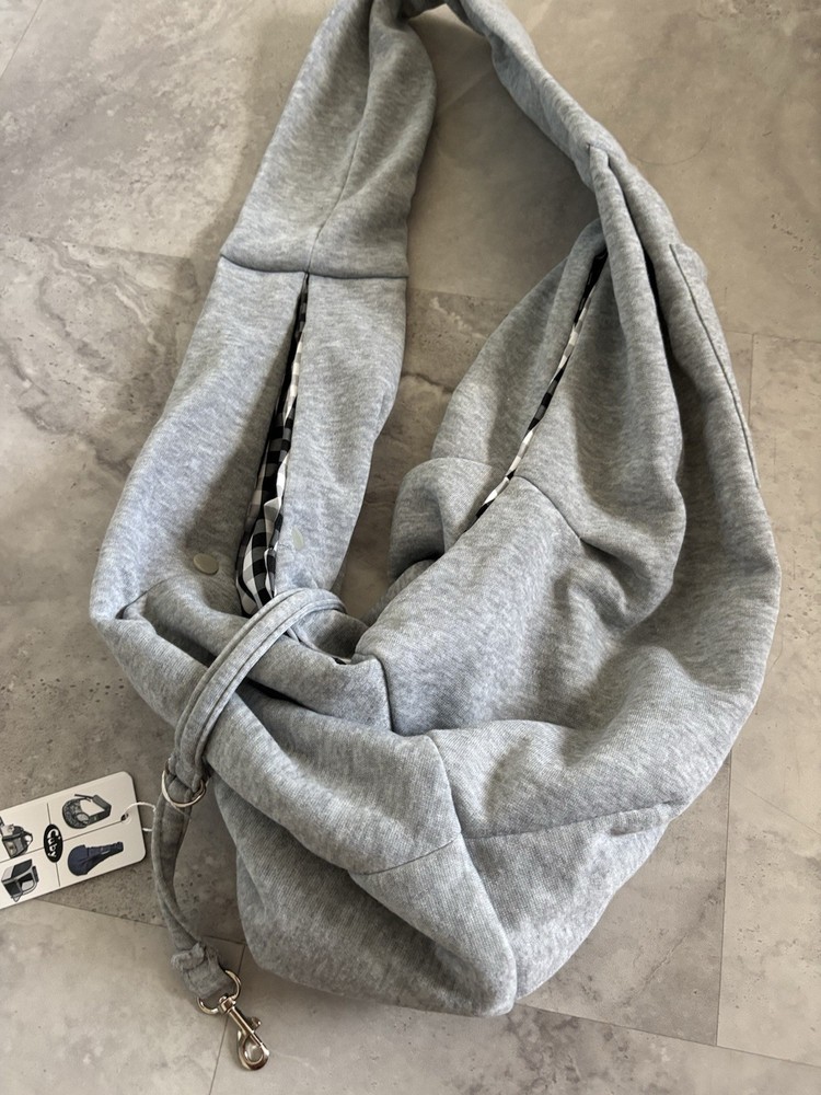 NWTS Grey Cubby Sling For Pets