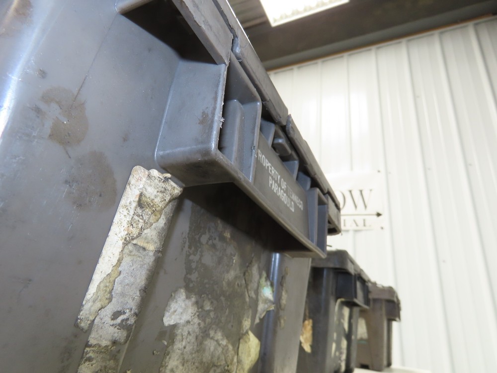 Buckhorn Stackable Plastic Container Bin Modular Nesting 12"x11"x7" Lot of 10