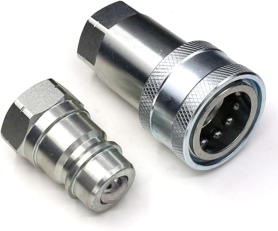 1/2 NPT Ag ISO 5675 Hydraulic Coupler, Quick Connect Tractor Hydraulic Coupling