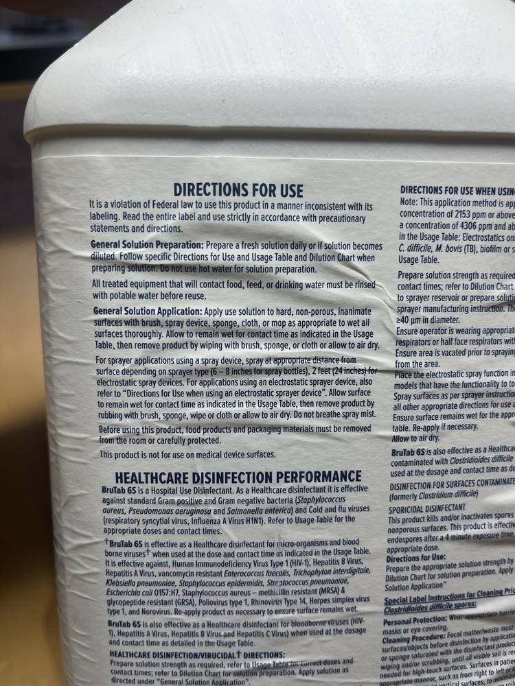 Brutabs 6s Multi Purpose Effervescent Tabs