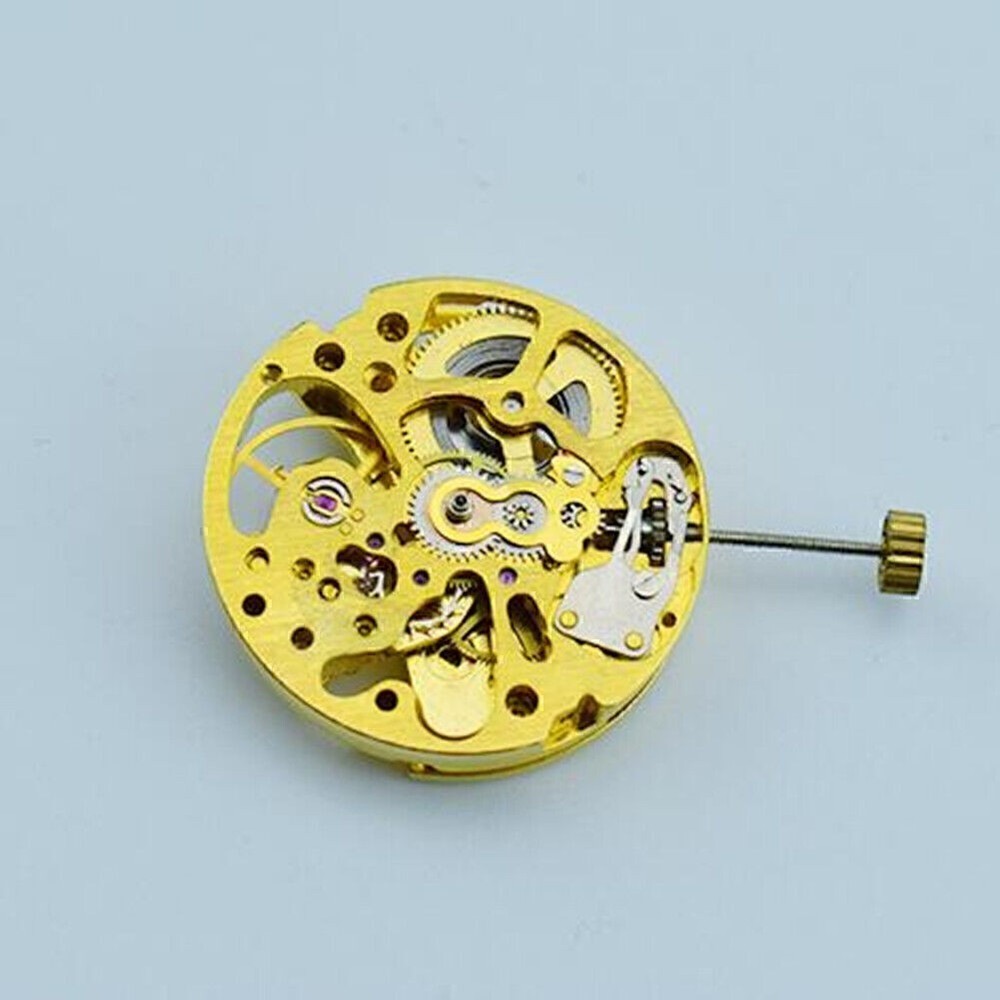 Gold Skeleton 2004 Movement Radiation Pattern Fully Automatic Watch Movement