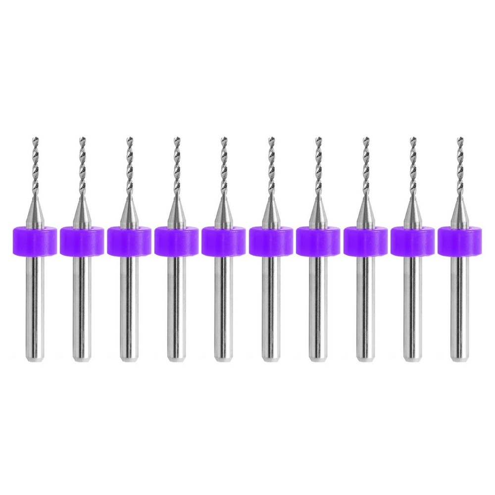 0.85mm (.0335") Solid Carbide Drill Bit – 10 Pack – CNC – Factory Resharpened