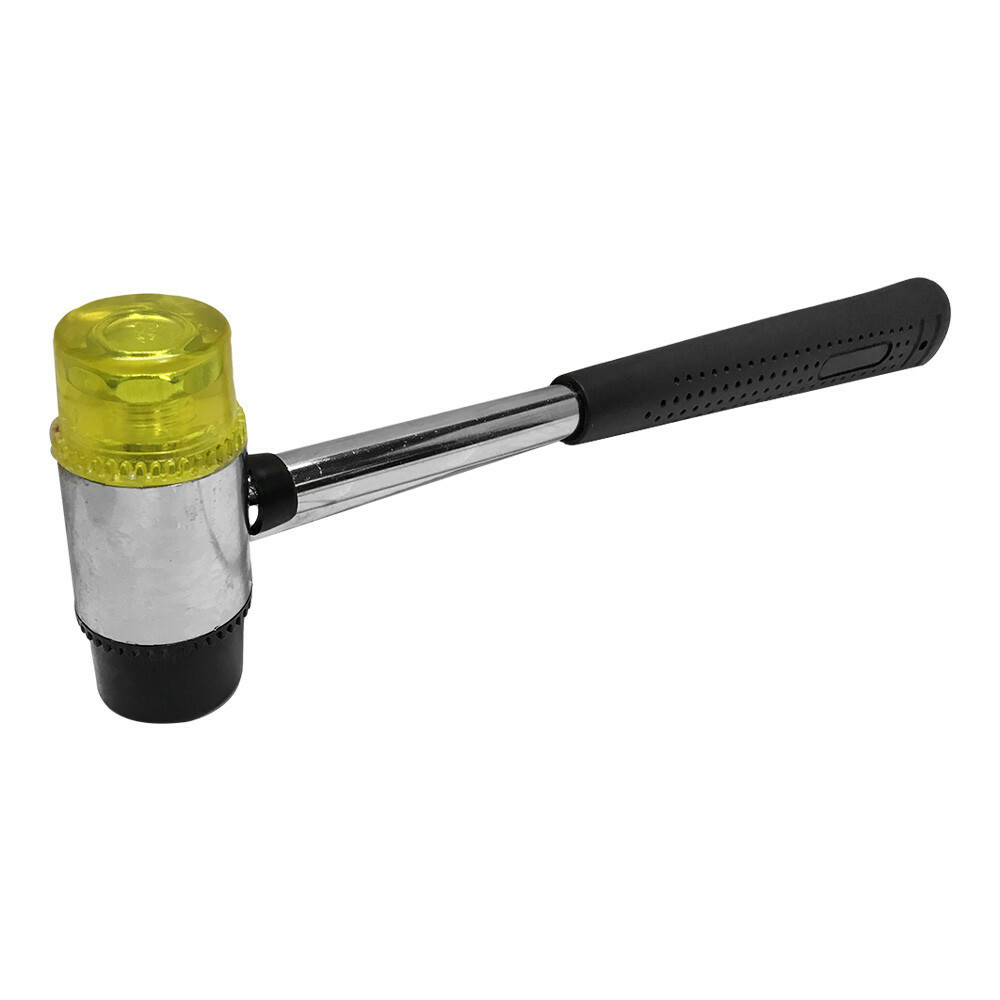 Double Face Soft Rubber Mallet Nonslip Handle 11 inch