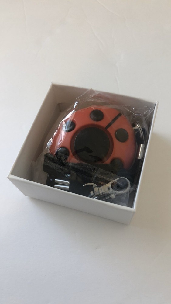 Ladybug Personal Security Alarm Hand Pull Great For Kids Backpacks W/Key Chain