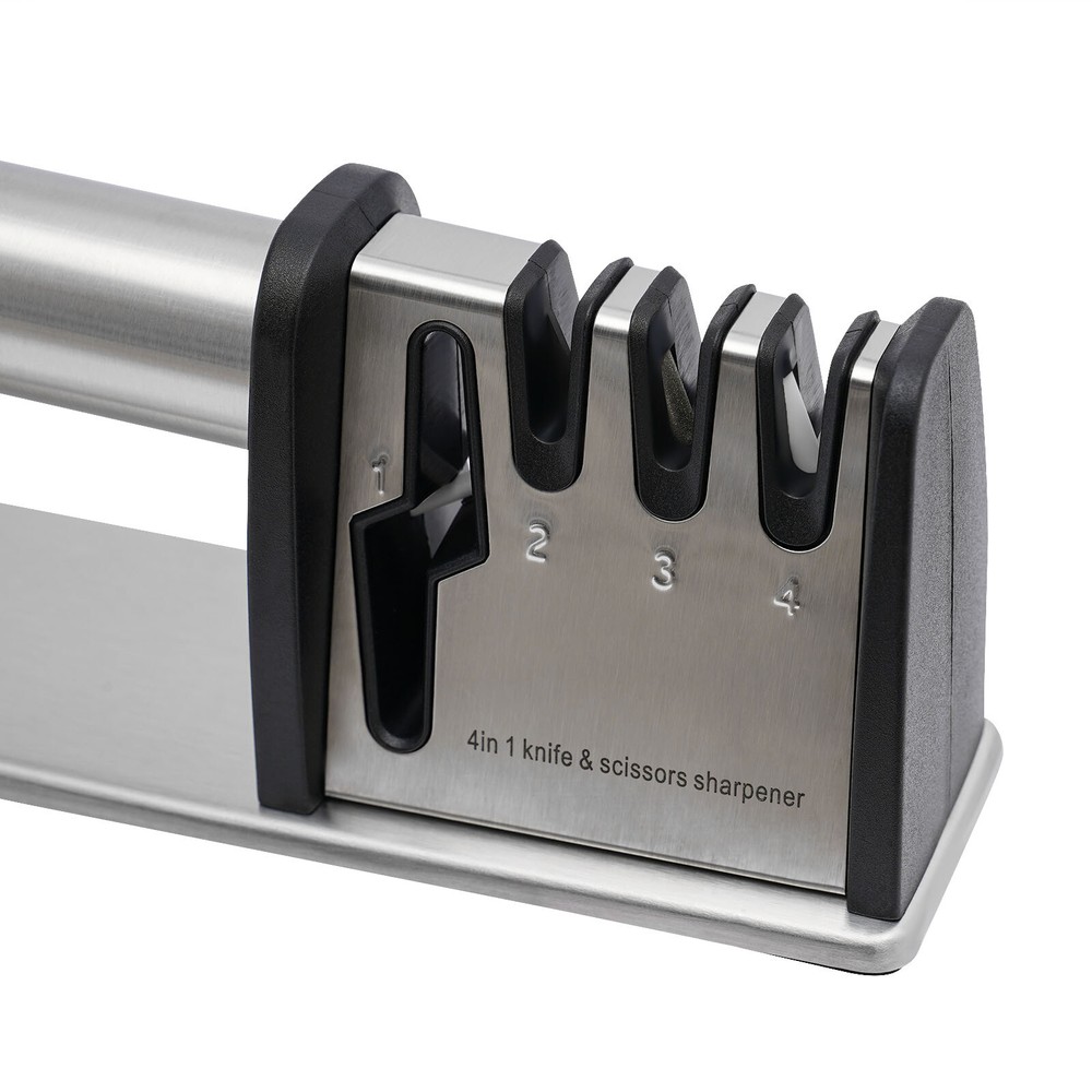 4 Stage Knife Sharpener Professional Ceramic Tungsten Kitchen Sharpening Tool