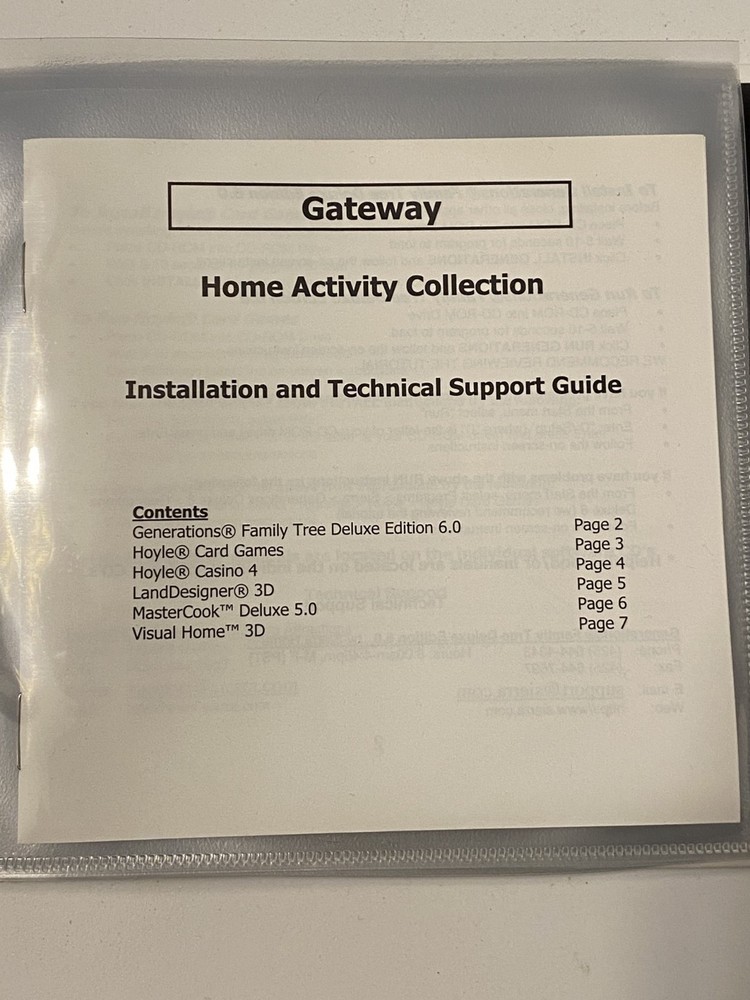 GATEWAY Computer CD's "Home Activity Collection"