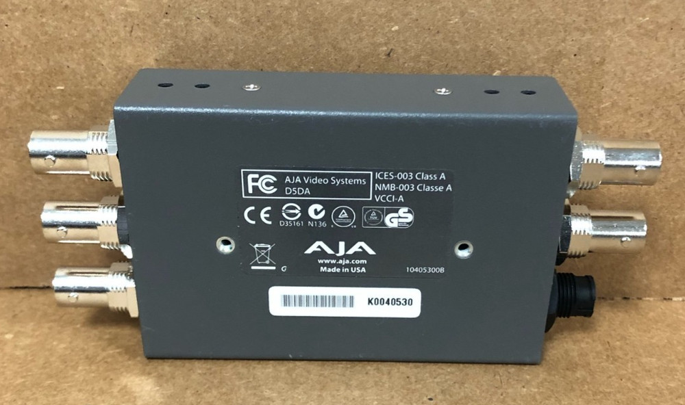 AJA MODEL: D5DA Serial Distribution Amplifier (NO AC-ADAPTER)