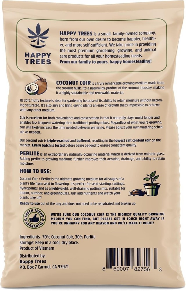 Coco Coir and Perlite Growing Medium, Potting Mix, Seed-Starting, Quality Tr...