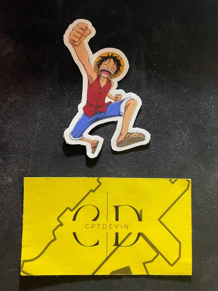 One Piece Anime Monkey D. Luffy Die-Cut Waterproof Sticker