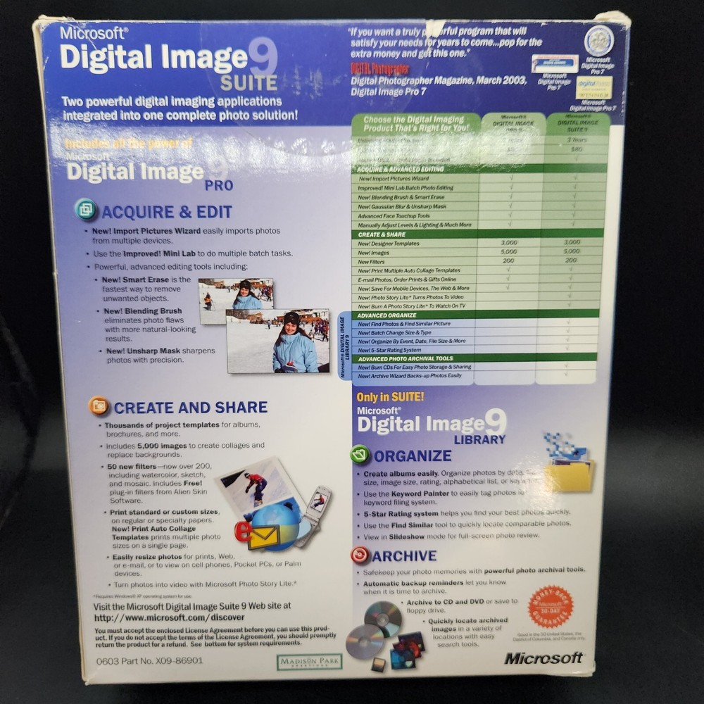 Microsoft Digital Image Suite 9 CD-ROM Manual And Disc 1 Only