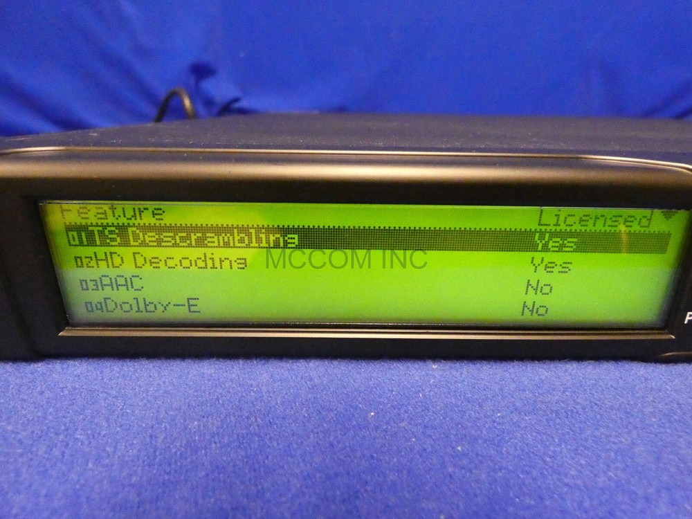 Harmonic ProView 8100 Series Model 8130 Integrated Receiver/ Decoder