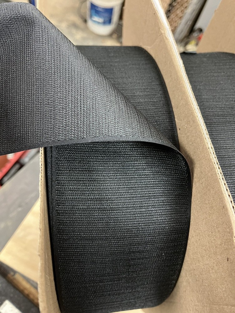4" Velcro® Brand MIL-SPEC Black SEW-ON TYPE Hook - 1 YARD