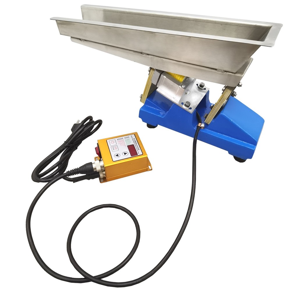 110V Micro Electromagnetic Vibrating Feeder Granular Materials Shaking Conveyor