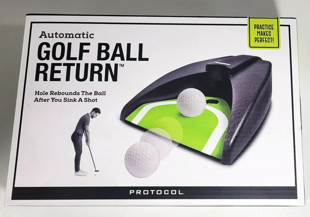 Protocol Automatic Golf Ball Return Indoor Putting Practice Makes Perfect
