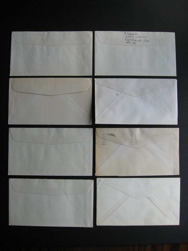 Canada Estonia cachets, labels etc on 8 covers, interesting group!