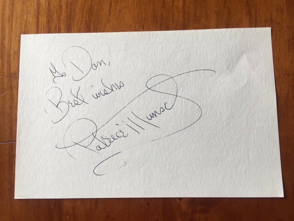 OPERA SINGER PATRICE MUNSEL HAND SIGNED AUTOGRAPHED PAPER