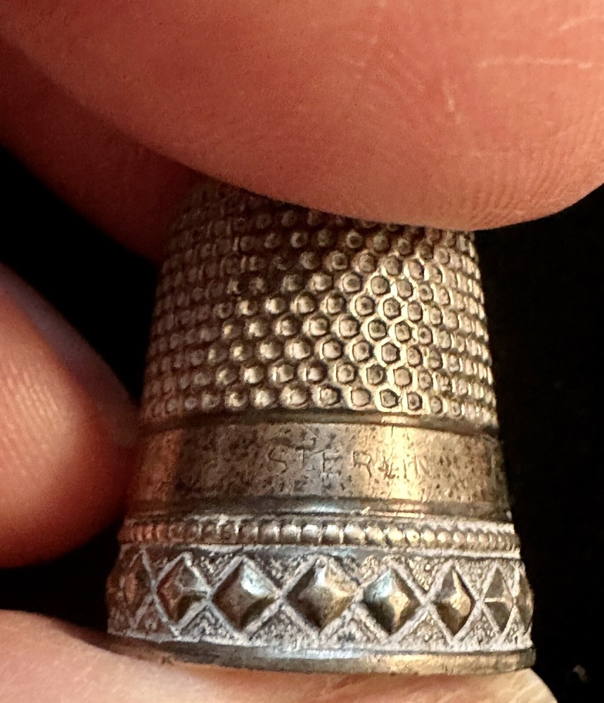 Vintage Sterling Silver Thimble