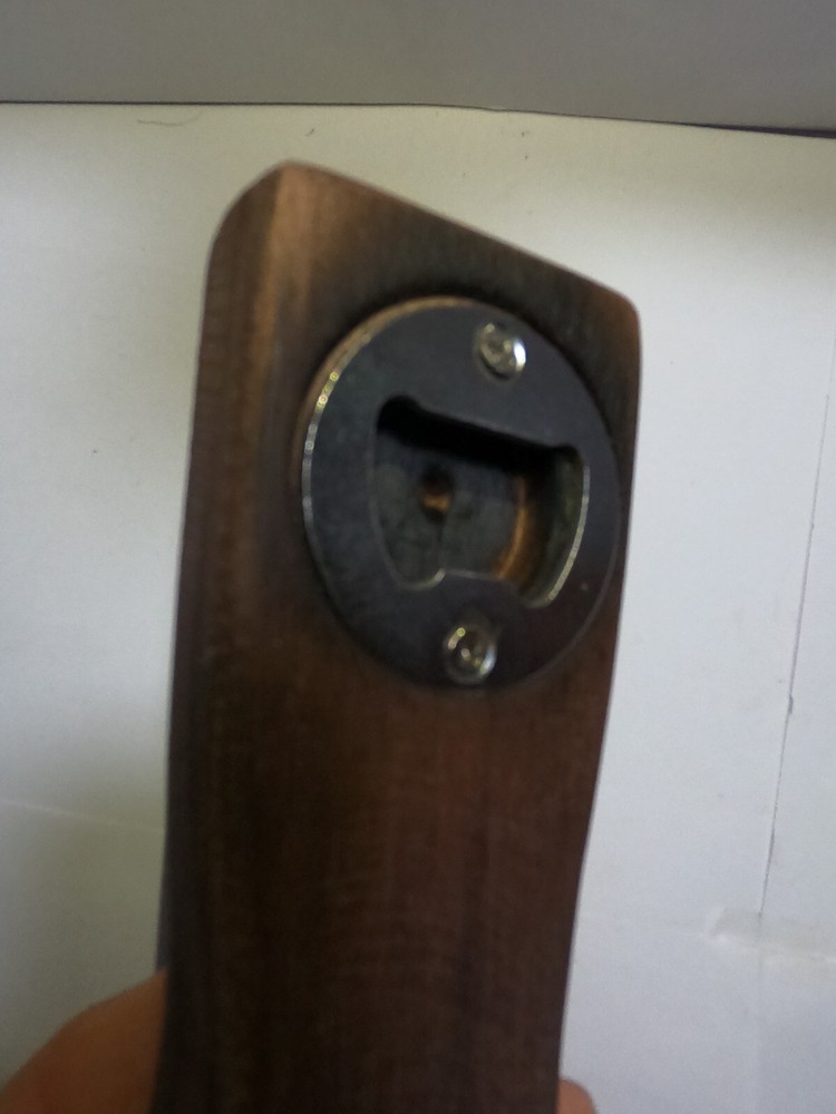 Handmade Black Walnut Bottle Opener