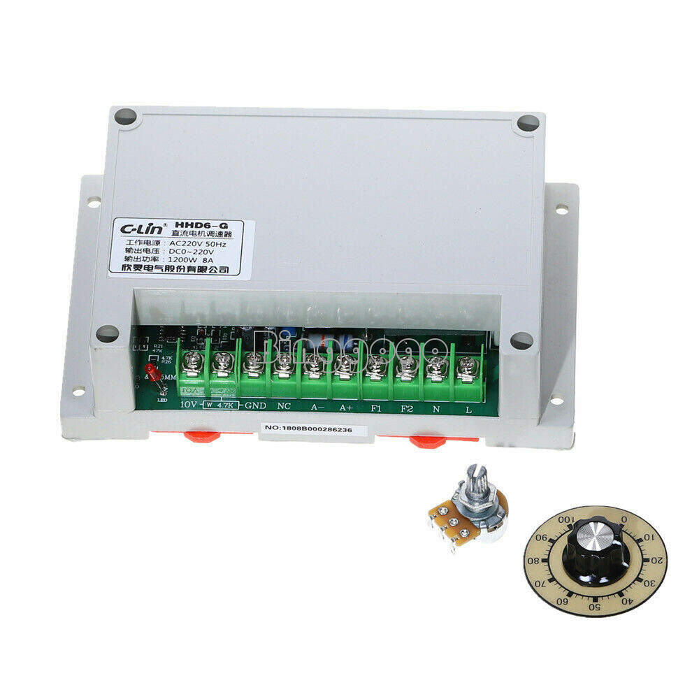 AC 220V 8A Max Output 1200W Input DC 0-220V Motor Speed Controller 50Hz