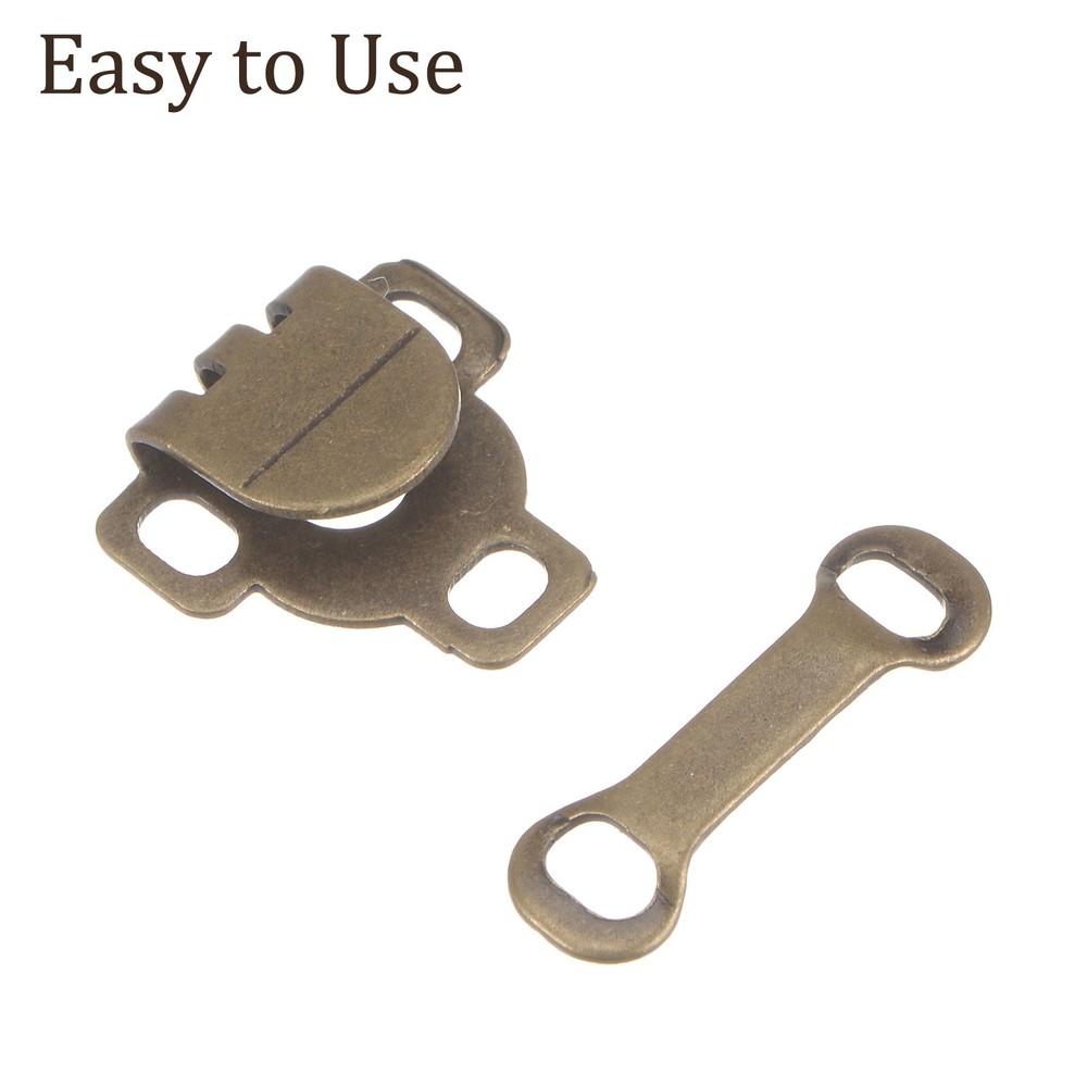 80pcs Sewing Hooks and Eyes Closure Set Copper Bronze