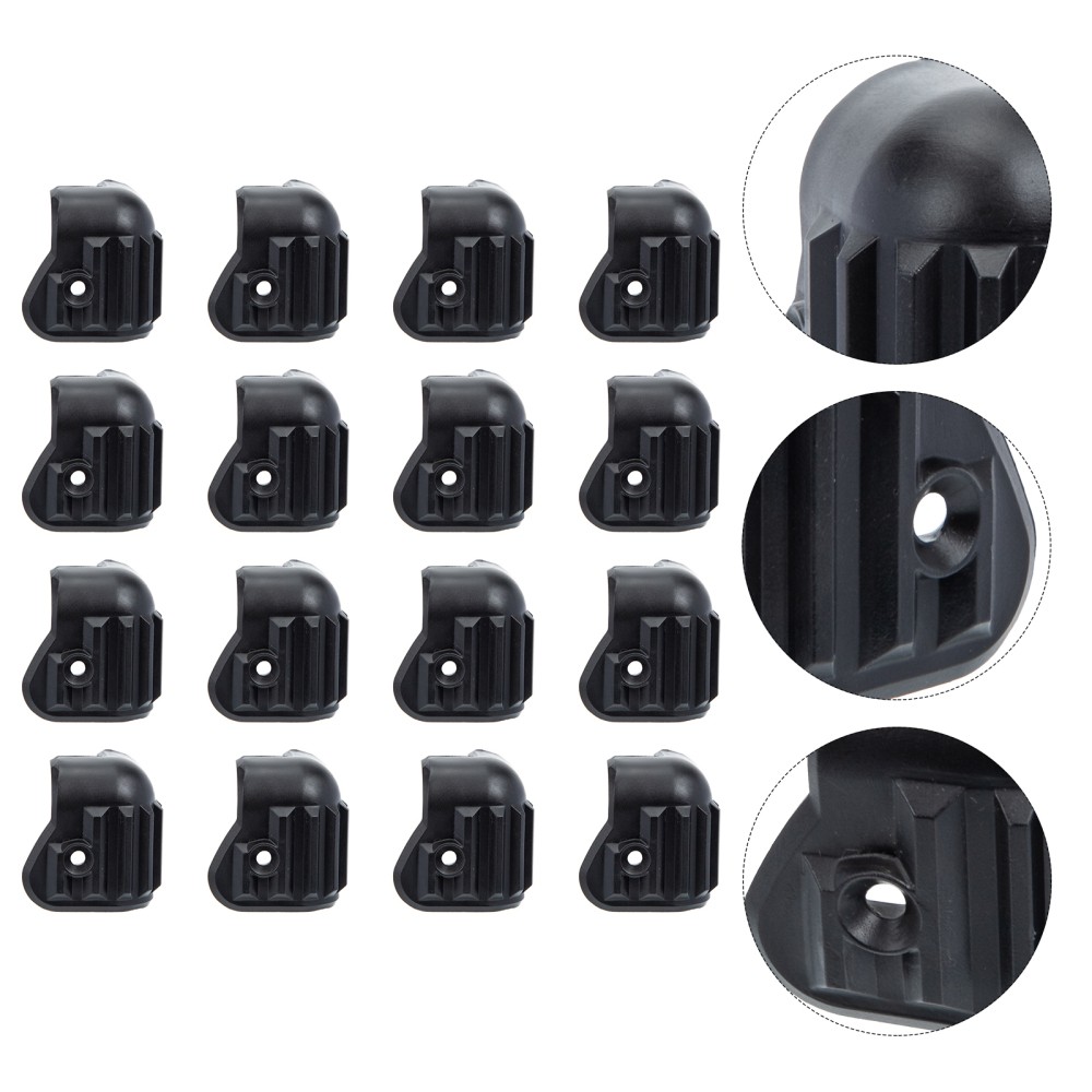 16Pcs Speaker Protection Corners Black Anti-collision Guards