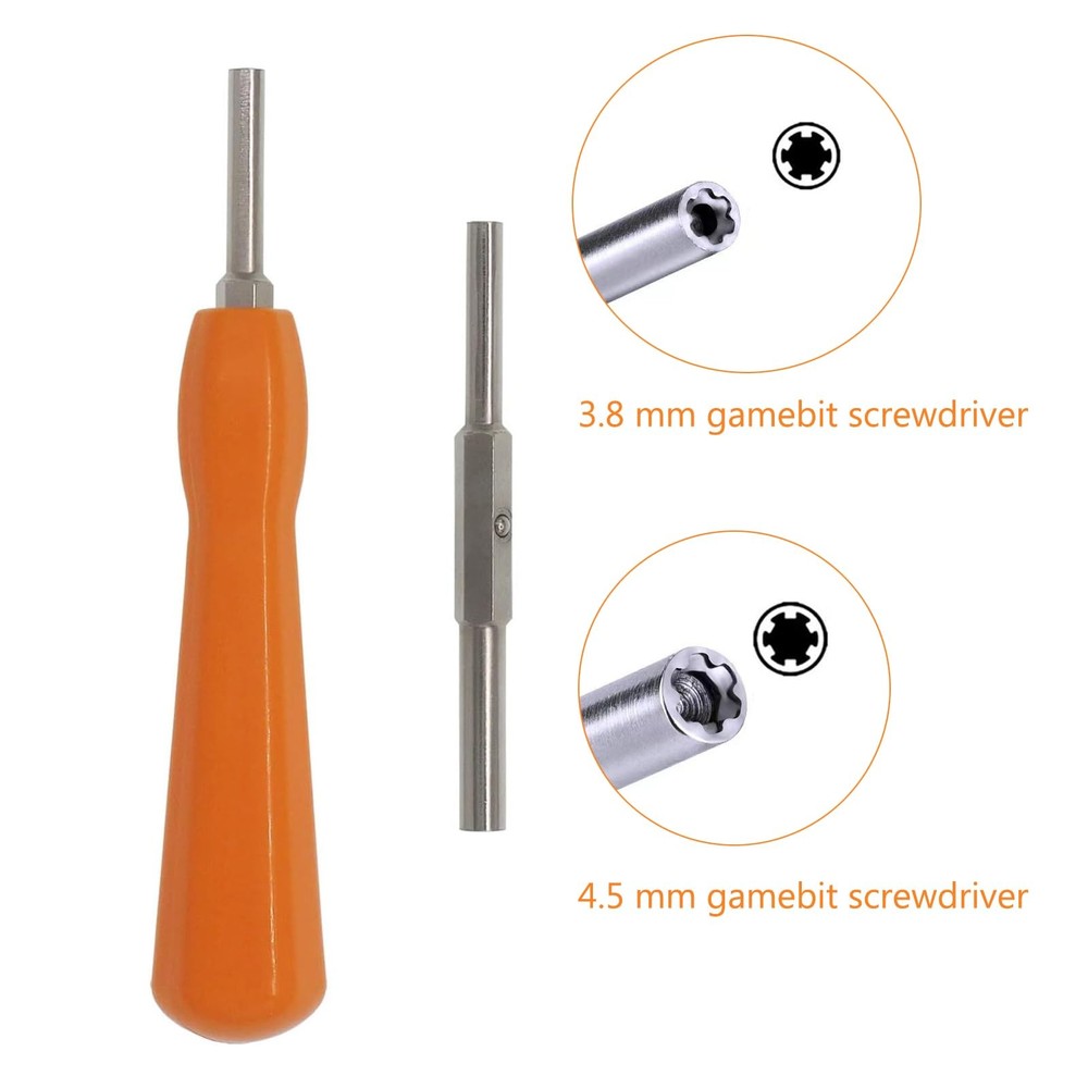 Gamebit Security Screwdriver, 4.5mm 3.8mm Gamebit Screwdriver Bit Set For Ope...