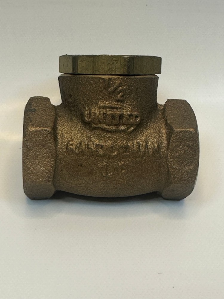 UNION 1" Brass Check Valve 200 WOG 125 WSP Threaded