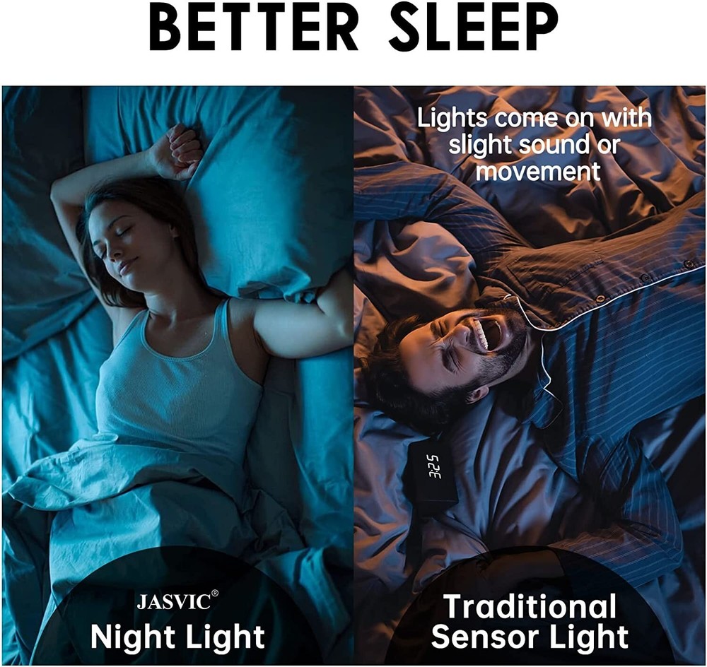 USB Smart Voice Control Night Light LED Dimmable Daylight Bedroom Table Lamp