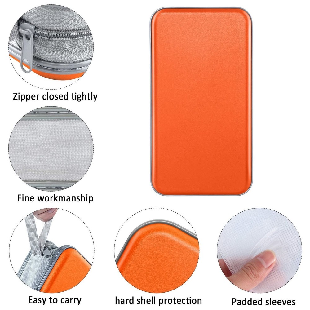 Siveit CD Case Holder, 80 Capacity CD/DVD Case Holders Wallet Hard Plastic CD...
