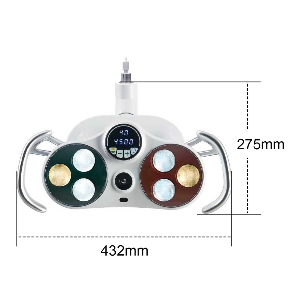 Ceiling-Mounted Dental LED Operation Light Sensor Lamp w/ Camera Video Recording