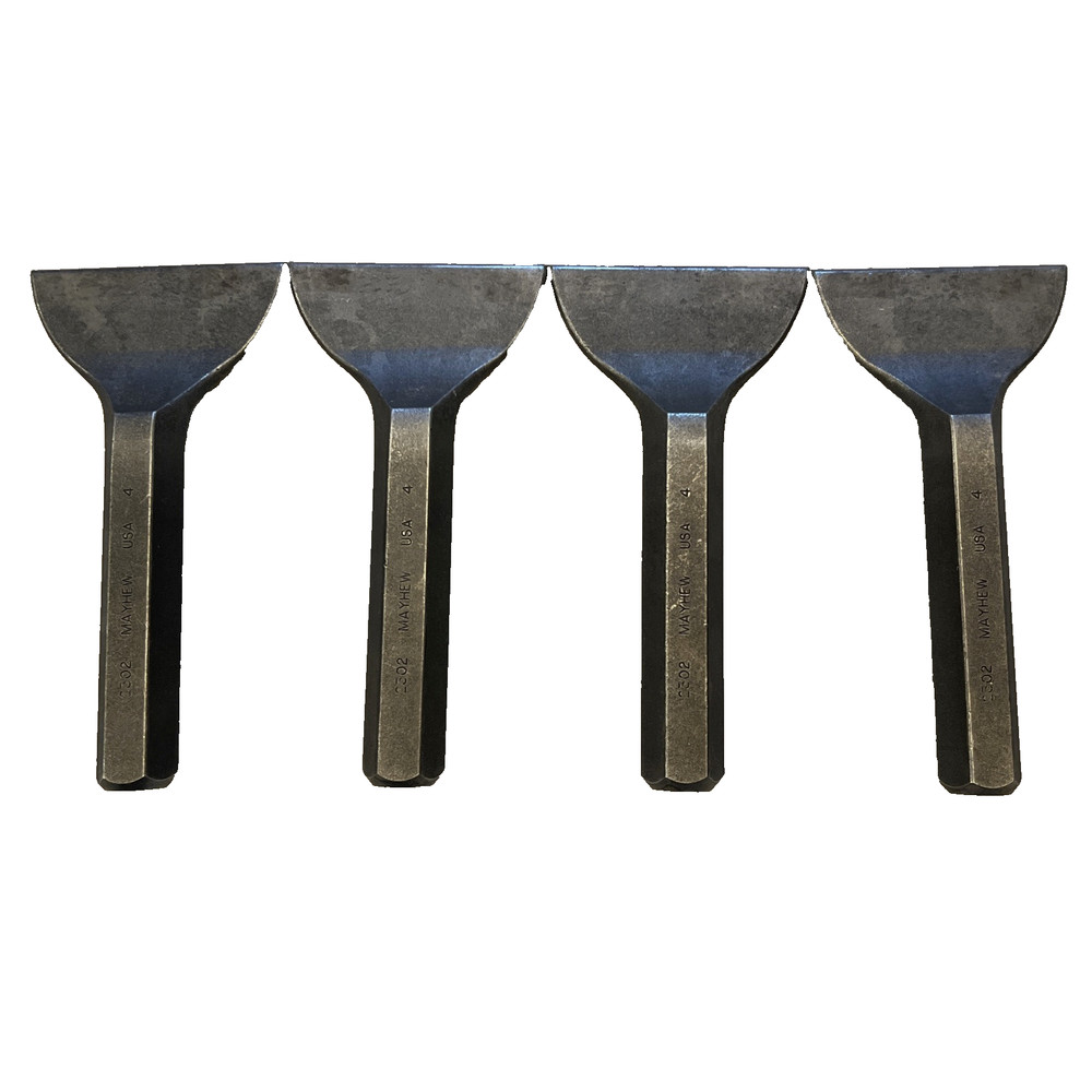 QTY 4 Mayhew 12302 Brick  Mason Chisel