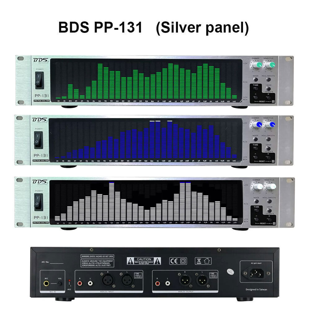 BDS PP-131 Digital Audio Spectrum Analyzer Display Indicator 2U Meter 31-Segment